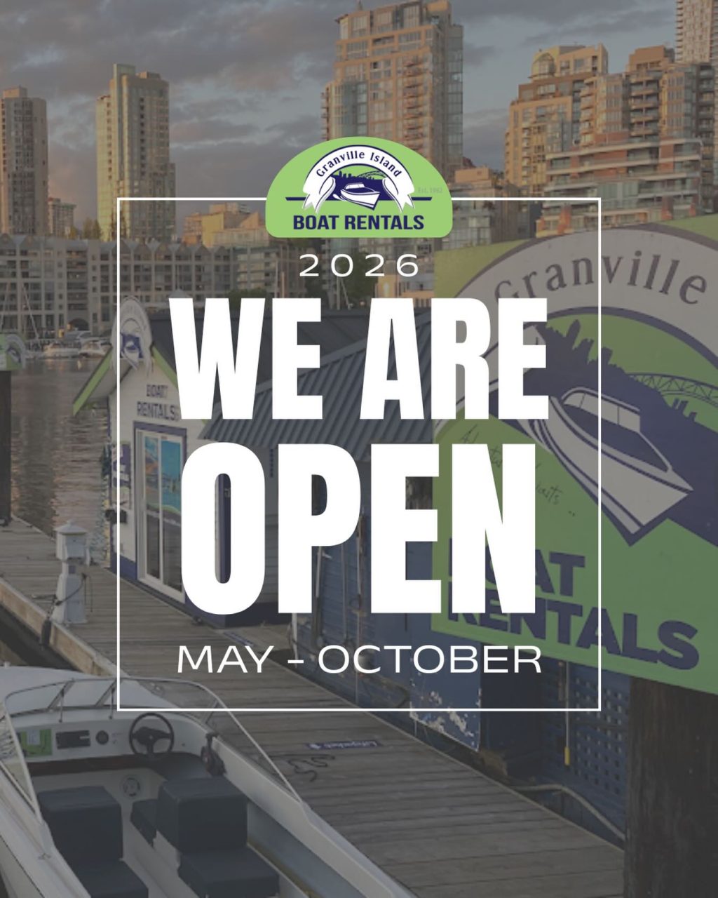 Instagram post from granvilleislandboatrentals. This post is in position 0.